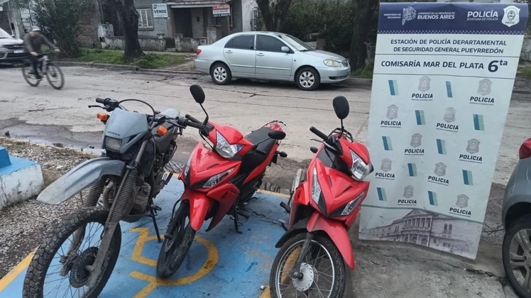 Repartidores recuperan motos robadas en Mar del Plata