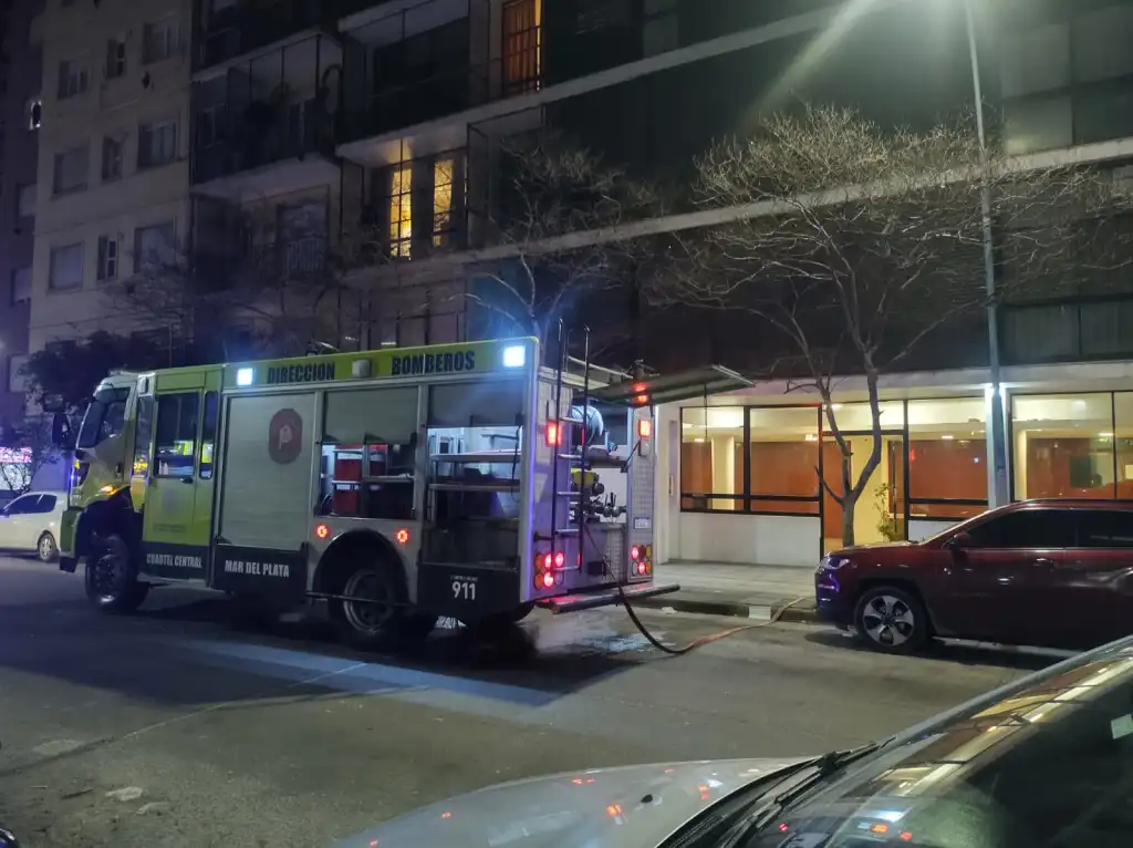 Incendio en departamento de Mar del Plata: bomberos rescatan a un anciano